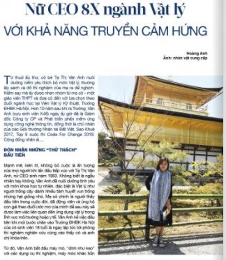 Nữ CEO 8x và khả năng truyền cảm hứng